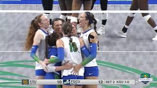 Highlights 1 FGCU vs 4 KSU 2023 Volleyball Championship Semifinals [upl. by Early]