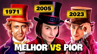 PIOR AO MELHOR Willy Wonka e Fantástica Fabrica de Chocolate [upl. by Koslo]