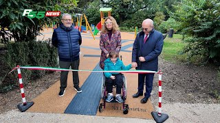 Varese  La piccola Celeste inaugura il parco inclusivo [upl. by Faythe677]