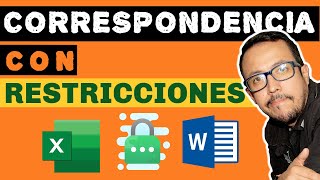 Personaliza tus correspondencias entre Excel y Word usandolo con condicionales o restricciones [upl. by Oscar311]