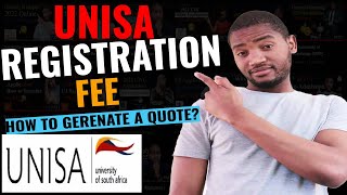 How much is the registration fee at UNISA How to generate a quotation for 2022 [upl. by Alejandrina459]