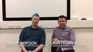 Paul Robertson and Grant Clarke  Computer Games at Abertay [upl. by Kcirdor443]