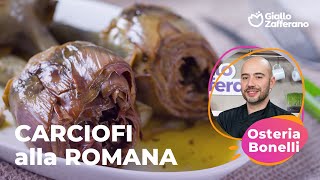 CARCIOFI alla ROMANA  CONTORNO SEMPLICE e SAPORITO🤤😍🌿🍴 [upl. by Aiduan]