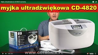 Myjka ultradźwiękowa CD4820 wanienka  prezentacja 1 [upl. by Xxam794]