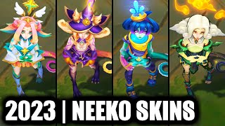 ALL NEEKO SKINS SPOTLIGHT 2023  League of Legends [upl. by Nylehtak]