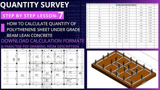 Calculate area of polythene under beam [upl. by Emmerich]