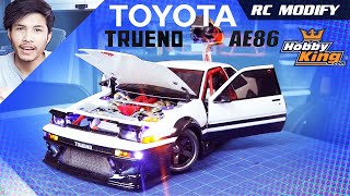 RC Modify 20  1986 TOYOTA TRUENO AE86 COUPE  RC Car [upl. by Enitselec]