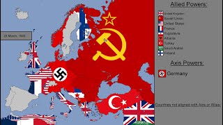 World War II in Europe with Flags Every Day [upl. by Willow]