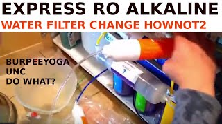 Express RO Alkaline water Filter Replacement how to 10 stage water filter system [upl. by Narual648]