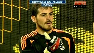 Iker Casillas Vs Borussia Dortmund Away Friendly 2009 [upl. by Macfadyn]