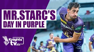 Mitchell Starc turns Vlogger for Kolkata Knight Riders 🤔🎥  KnightsTV  TATA IPL 2024 [upl. by Nac]