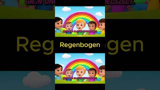 Regenbogen Lied  Kinderlieder  zum mit singen mit Text [upl. by Soinotna]