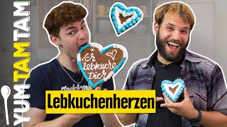 Lebkuchenherzen I Süßes OktoberfestRezept [upl. by Nieberg]