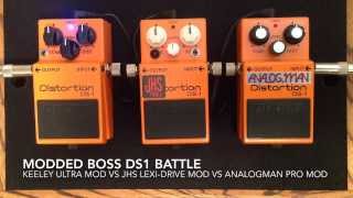 JHS  Keeley  Analogman DS1 Mod Shootout [upl. by Cirdor]