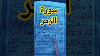 Surah jumar سورۃ الزمر islamicstatus islamicshorts quran surat tilawat motivation [upl. by Harned]