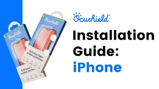 Installation guide Your iPhone  Smartphone Ocushield®  anti blue light screen protector [upl. by Pavior]