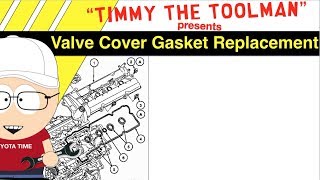 34 L V6 5VZFE Toyota 4runner Tacoma Tundra Valve Cover Gasket Tutorial [upl. by Eiger428]