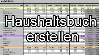 Haushaltsbuch erstellen und Finanzen im Griff behalten  Geld sparen im Alltag [upl. by Ahsenik45]