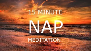 15 minute guided power nap  peaceful sleep meditation for relaxation stress and anxiety [upl. by Emsoc]