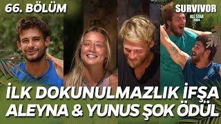 SURVIVOR ALL STAR 2024 İLK DOKUNULMAZLIK İFŞA OLDU ALEYNA YUNUS EMRE ŞOK 66 BÖLÜM CANLI İZLE TV 8 [upl. by Dihahs]