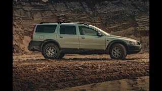 Volvo xc70 in sand Volvo AWD power Volvo offroad [upl. by Yatzeck44]