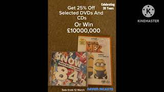 Daven Dicasts  Win £10000000 On DVDs And CDs 2000 UK Banned [upl. by Nelaf]