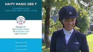 Pompadour CCE 2023 – Interview Champion Cycle Libre 3ème année  HAITY MAGIC DES T [upl. by Akiem]