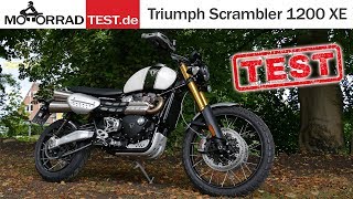 Triumph Scrambler 1200 XE  TEST deutsch [upl. by Louls40]