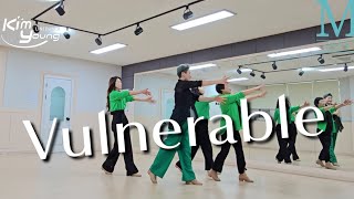 Vulnerable linedance 라인댄스전문강사 김영라인댄스 이전오픈5월18일파주운정역1번출구민라인댄스코리아파주지부 MLDK [upl. by Scrogan362]