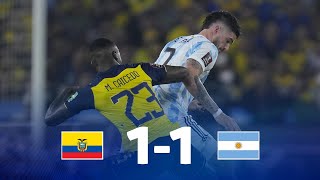 Eliminatorias  Ecuador 11 Argentina  Fecha 18 [upl. by Caspar688]