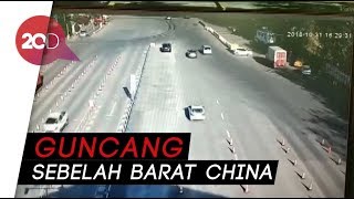 Rekaman CCTV Gempa Bermagnitudo 51 SR di China [upl. by Alah]