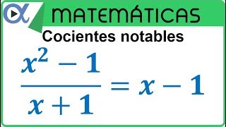 Cocientes notables [upl. by Kohler]