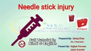 Needle Stick injury Management  Needle Stick Injury in Hindi  needle stick enjury management hindi [upl. by Ennaegroeg]