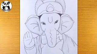 Mandali ganpati bappa pencil drawing  ganesha drawing ​⁠TaposhiartsAcademy [upl. by Aschim]