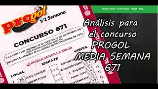 Progol Media Semana 671  Análisis completo [upl. by Rehsu]