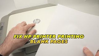 How to Fix Any HP Printer Printing Blank Pages [upl. by Limemann281]