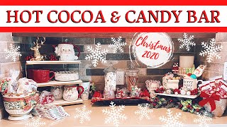 HOT COCOA amp CANDY BAR  CHRISTMAS 2020  Decorate With Me [upl. by Fernas]