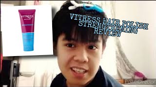 VITRESS HAIR POLISH STRENGHTHENING REVIEW VLOG 66 [upl. by Aryc]