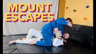 Mount escapes  BJJ Fundamentals series NOVA RYU BJJ [upl. by Tyree9]