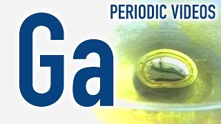 Gallium beating heart  Periodic Table of Videos [upl. by Clein]