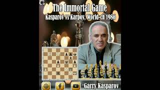 The Immortal Game  Garry Kasparov vs Anatoly Karpov Worldch 1986 [upl. by Cummings895]