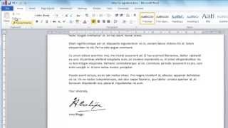 How to Create Digital Signature in Word [upl. by Aihtennek280]