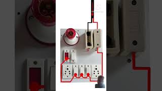 Electrical switch board connection switch board wiring metre se fuse mein connection shortvideo [upl. by Atnauqahs]