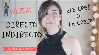 Complemento directo e indirecto Spanish lesson Clases de español [upl. by Moss]