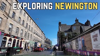 Newington Edinburgh 4K Walk Festival Energy And Quiet Streets [upl. by Gayleen]