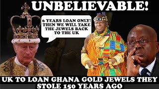 RIDICULOUS UK TO LOAN GHANA CROWN GOLD JEWELS THEY LOOTED 150 YEARS AGO [upl. by Adhamh]