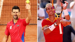 Novak Djokovic vs Rafael Nadal  Singles Second Round Highlights  Paris 2024 Olympics  Paris2024 [upl. by Hueston557]