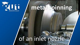 metal spinning  inlet nozzle  Metalldrücken [upl. by Nosylla]