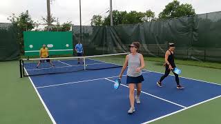 Misty Morgans vs Drowsy Dudes Pickleball at Dawn Friday morning pickleball 7524 GX011454c [upl. by Rikki]