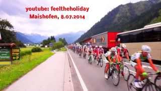 2014 Maishofen Österreich Rad Rundfahrt 8072014 kommt durch Maishofen Pinzgau Salzburger Land [upl. by Barbuto11]